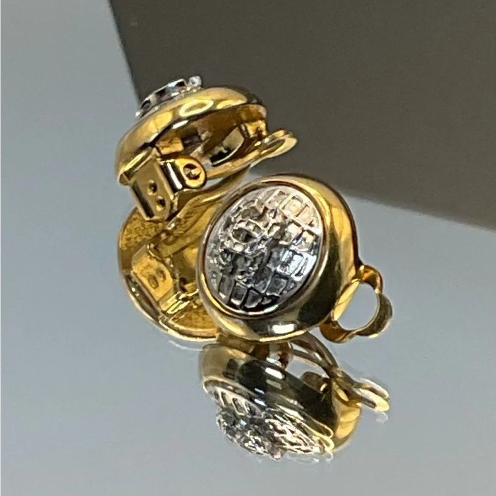 Chanel Gold and Silver Earrings